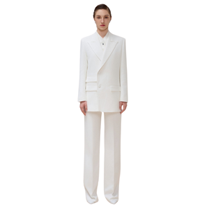 Blazers de estilo femenino para mujer, conjuntos de un solo pecho para mujer, chaqueta con muescas Jocelyn 0 Whiteant Vietnam, fabricante Original - Product Image 1