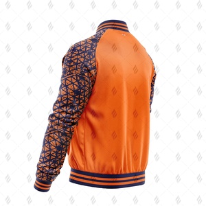 Chaqueta Varsity para Hombre, Estilo Casual de Invierno con Cierre, Hecha con Forro Polar de Poliéster de Alta Calidad, Cálida y Gruesa, la Más Vendida al por Mayor - Product Image 5