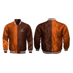 Chaqueta con letras de satén hecha a medida Chaquetas con letras de satén personalizadas al por mayor para hombres Chaquetas cálidas de invierno - Product Image 1