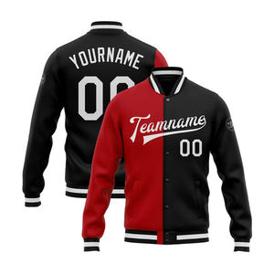 Blousons de baseball de qualité supérieure, vente en gros, personnalisables, respirants, avec manches en cuir et laine, style bomber, pour hommes - Product Image 1