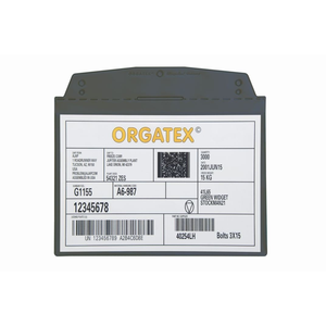 Portadocumenti con tasca trasparente, da appendere, DIN A5 orizzontale, grigio scuro, 10 pz. / confezione. - SD013-06 - Product Image 1