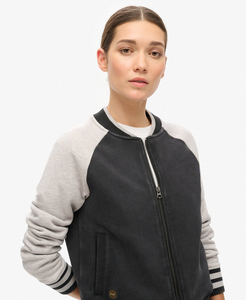 <b>Women's</b> Latest Design Slim Fit <b>Bomber</b> Varsity <b>Jackets</b> <b>Lightweight</b> Breathable Waterproof Windproof Dyed Cow Skin Bamboo Fiber - Product Image 6