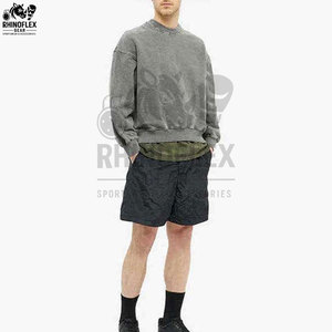 Sweat-shirts pour hommes de haute qualité, lavage à l'acide, polaire d'hiver, mélange polyester/coton, respirant, style décontracté, vente en gros - Product Image 2