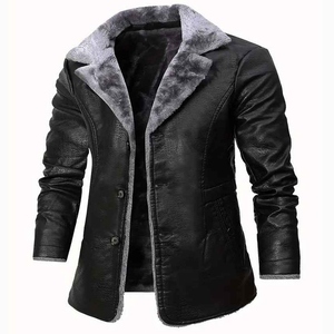 Veste d'hiver en cuir de mouton pour hommes, conçue pour une durabilité, une chaleur et une performance fiable par temps froid. - Product Image 1