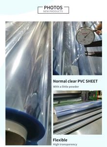 Flexible Clear PVC Film <b>Roll</b> 0.09mm to 0.25mm Normal Super Clear Soft <b>Plastic</b> Sheeting Wholesale - Product Image 2