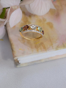High Quality 9K Gold Diamond Polki <b>Ring</b> for Women <b>Indian</b> Ethnic Bridal Jewelry Wedding Engagement Party Wear Designer <b>Ring</b> - Product Image 6