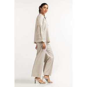 Chemise basique vert clair WM-BLS23-003 avec décoration brodée - Product Image 1