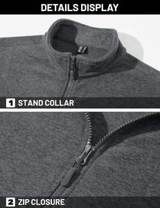 Veste de travail en polaire Sanzaf pour homme 2025 Manteau léger et décontracté avec poches, doux et chaud Fabriqué à Sialkot, Pakistan - Product Image 4