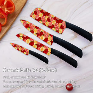 New Arrivals Luxury Ceramic Blade <b>Knife</b> <b>Set</b> Magnetic Holder Plastic Dishwasher Safe for Modern Kitchen Home Use Free Shipping - Product Image 5
