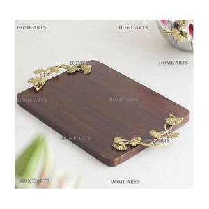 Ensemble de 2 plateaux de service de tailles différentes, formes personnalisées, en bois, pour servir des dattes, des desserts, best-seller - Product Image 5