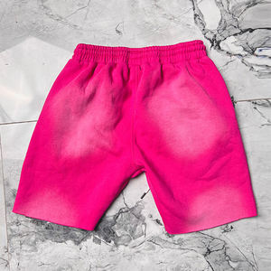 กางเกงขาสั้นผ้าคอตตอนสีจางสำหรับผู้ชายกางเกงขาสั้นพิมพ์ลายพัฟกระเป๋าด้านข้างมีเชือกรูดสำหรับใส่ในฤดูร้อน - Product Image 2