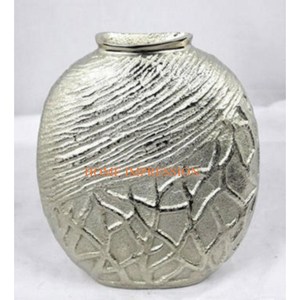 Jarrones de flores de boda decorativos de mesa de aluminio y plata de la mejor calidad, jarrón y maceta de decoración del hogar con forma personalizada de gran tamaño - Product Image 1