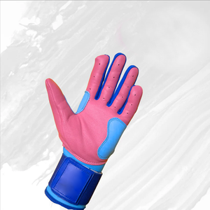 Guantes de bateo de béisbol cómodos y duraderos de cuero genuino con logotipo personalizado a bajo precio - Product Image 6