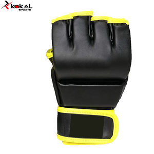 KOKAL SPORTS-guantes de entrenamiento para hombre, ropa deportiva de Color sólido, amarillo y negro, superventas, MMA, 2022 - Product Image 4