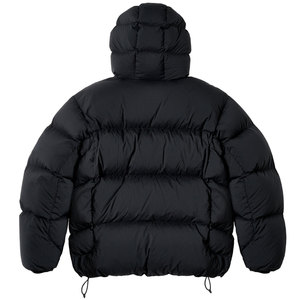 Manteaux d'hiver de haute qualité brodés sur mesure par OEM pour hommes veste à capuche matelassée et rembourrée logo avant chaud épaissir style bulle - Product Image 3