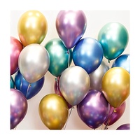 Hélium 12 pouces Latex ballons dorés Festive Chrome décorations de fête d'anniversaire Noël Halloween Pâques Saint Valentin