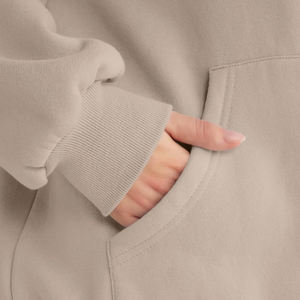 Pull à manches longues femmes sweats à capuche et sweat surdimensionné sweats à capuche personnalisés 100% coton goutte épaule Style sweats à capuche pour les femmes - Product Image 5