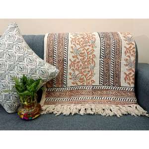 ผ้าทอมือพิมพ์ลายสำหรับตกแต่งบ้านและห้องนั่งเล่นผ้าสำลีหรูหราเป็นมิตรกับสิ่งแวดล้อม - Product Image 2