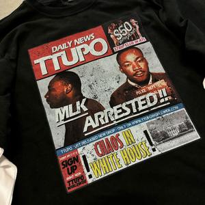 เสื้อยืดแขนยาวสำหรับผู้ชายเสื้อพิมพ์ลาย DTG ผ้าฝ้าย100% บ็อกซี่โอเวอร์ไซส์ - Product Image 6