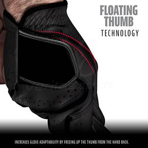 Gants de golf en cuir véritable Cabretta personnalisés OEM avec logo de protection UV sublimation pour le sport et le cyclisme pour les mains - Product Image 2