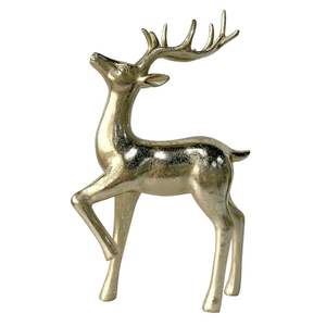Modern Aluminum Silver Reindeer Sculpture Set - Abstract Metal Deer Statue for Luxury Home <b>Decor</b> <b>Christmas</b> Tabletop Ornament - Product Image 3