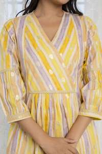 ชุดดีไซน์เนอร์สำหรับผู้หญิงชุดผ้าฝ้ายแท้พิมพ์ลายน่ารักใส่สบายสำหรับฤดูร้อน - Product Image 5