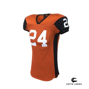 Maillot de football américain pro OEM et uniforme matériel personnalisé en tissu professionnel respirant avec logo cousu en sergé - Product Image 1