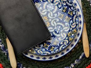 ที่ใส่เครื่องหนังสำหรับผลิตภัณฑ์โรงแรมที่ใส่ใบเสร็จที่ทำจากหนังสำหรับร้านอาหาร LBH-0011เช็คของแขกตามสั่ง - Product Image 2