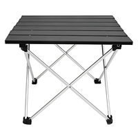 Mesa plegable portátil duradera para acampar, muebles de exterior ligeros de aluminio para viajes, pícnic, barbacoa, senderismo