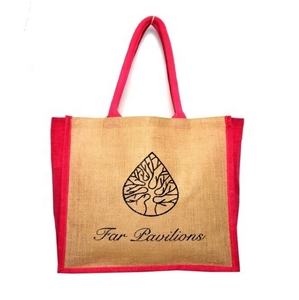 Sacs à main écologiques fourre-tout d'épicerie sac fourre-tout personnalisé sac en jute pour sac cadeau de demoiselle d'honneur personnalisé - Product Image 1