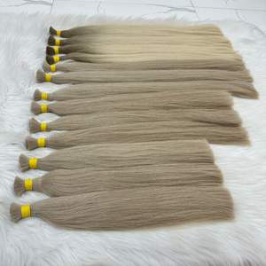 CHEVEUX SLAVIQUES DE LUXE PRIX DE GROS COULEURS BLONDES EXTENSIONS DE CHEVEUX HUMAINS DROITS NATURELS DONNÉS UNIQUEMENT - Product Image 4
