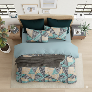 Juego de Cubrecama de Microfibra Estampada de Lujo, Moderno, Resistente al Agua, Duradero, para Todas las Temporadas - Product Image 5