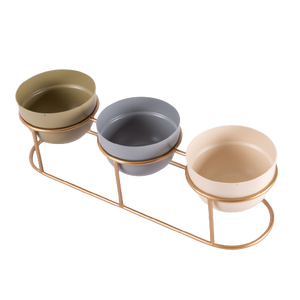 Aluminium <b>Gold</b> <b>Color</b> Chocolate Dry Fruits Bowl With Wooden Base Superior Quality <b>Food</b> Serving Bowl In Bulk - Product Image 5