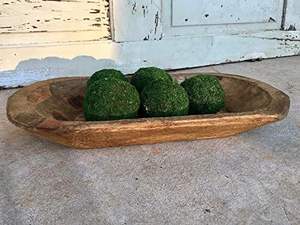 Bol à pain en bois épais Grand bol en bois pour cuisine Bol à riz en bois vintage servant - Product Image 3