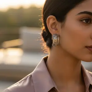 Bracelets en filigrane ajouré pour femmes, bijoux en argent 925, tendance - Product Image 2