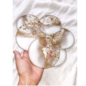 Resin <b>coaster</b> Resin <b>coaster</b> for Desktop and <b>Table</b> Top Customized Color and Shape Handmade <b>Coasters</b> - Product Image 2