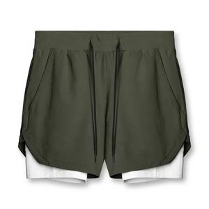 Wholesales Custom Gym <b>Shorts</b> Causal Man Sports Men's Nylon Spandex Workout <b>Slim</b> Fit <b>Shorts</b> for Men - Product Image 2