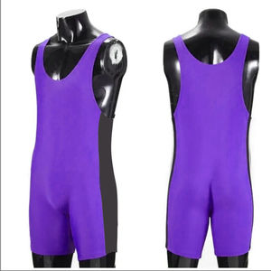 Body de lutte pour hommes Vêtements de sport Gym Workout Top Haltérophilie Powerlifting Fitness Singlets - Product Image 5