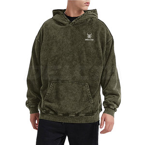 Sweat-shirts en coton mélangé délavé à l'acide de qualité supérieure à prix abordable, service OEM, vente en gros de sweats-shirts délavés à l'acide - Product Image 2