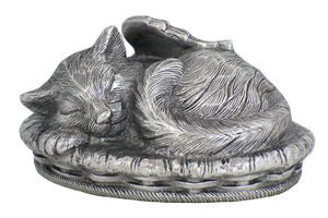 Urna de Latón con Forma de Gato Arrodillado - Product Image 5