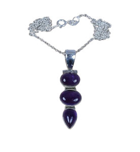 Joyería de piedras preciosas de amatista, colgante indio de la mejor calidad, colgante de Plata de Ley 925, regalo de boda para el amor con joyería de sello 925 - Product Image 1