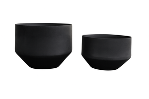 Metal Balcony Planter <b>for</b> Outdoor <b>Plants</b> 2 Pack Planter <b>Drain</b> Holes Round <b>Pots</b> Black Balcony Apartment Drawing Room Decorations - Product Image 2