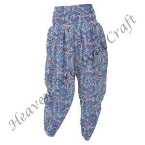 Main Bloc Floral Imprimé Pur Coton Femmes Beau Patiala Pantalon Confort Fit Femmes Usage Quotidien Confortable Vêtements De Nuit Pyjama - Product Image 1