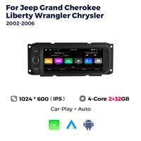 MEKEDE GPS navigasi Stereo Multimedia Android Unit kepala putar mobil untuk Jeep Grand Cherokee Liberty Wrangler Chrysler 2002-2006