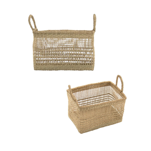 Cestas de almacenamiento de mimbre hechas a mano al por mayor, organizador multiusos para el hogar hecho en Vietnam con servicio OEM ODM - Product Image 1