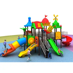 子供遊園地機器公共公園屋外遊び場機器スライド付き