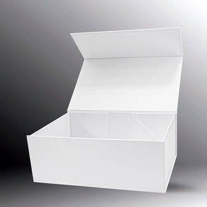 <b>Large</b> <b>Gift</b> <b>Box</b> for Present, 12.5 X 8.5 X 4.75 Inches, White <b>Gift</b> <b>Box</b> with Magnetic Lid, Collapsible <b>Gift</b> <b>Box</b> with Ribbons - Product Image 5