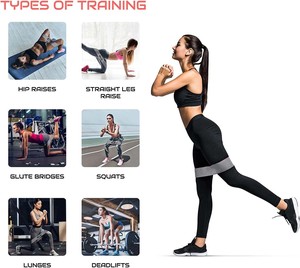 High Quality Circle <b>Resistance</b> Workout <b>Bands</b> Fabric Booty Hip <b>Bands</b> for Strength <b>Training</b> - Product Image 6