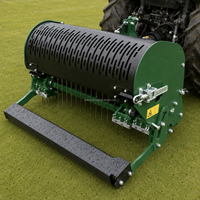 Aérateur de gazon monté sur tracteur de 1,2 m avec profondeur de travail de 250 mm pour terrains de golf et terrains de sport - Prix de dépôt
