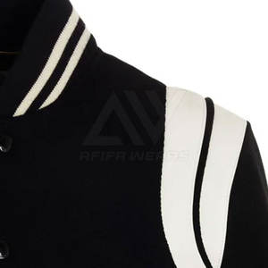 Best Selling Women's Vintage Letterman Varsity <b>Jacket</b> 100% Wool with Fur Leather Shell Plus Size Winter Season - Product Image 4